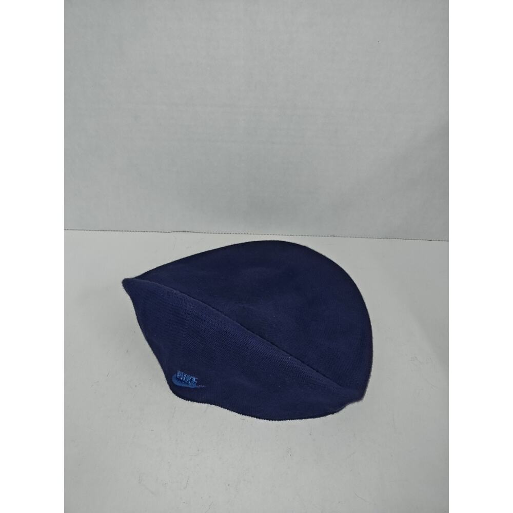 Nike F0-HPL Vintage Newsboy Flat Cap Navy Blue Knit Golf Hat L/XL